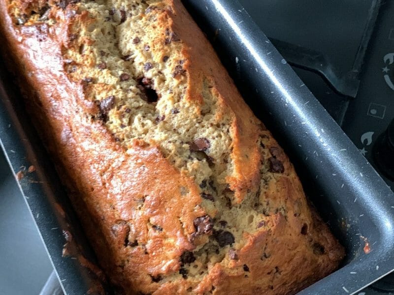 Cliquez pour zoomer ! Cake banane et pépites de chocolat Thermomix par laura_124