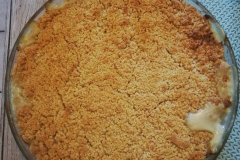 Cliquez pour zoomer ! Crumble courgettes, chèvre et lardons Thermomix par celine6440