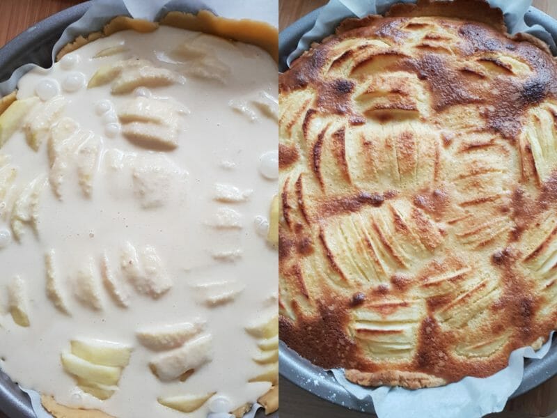Cliquez pour zoomer ! Tarte normande aux pommes Thermomix par tatiana_12