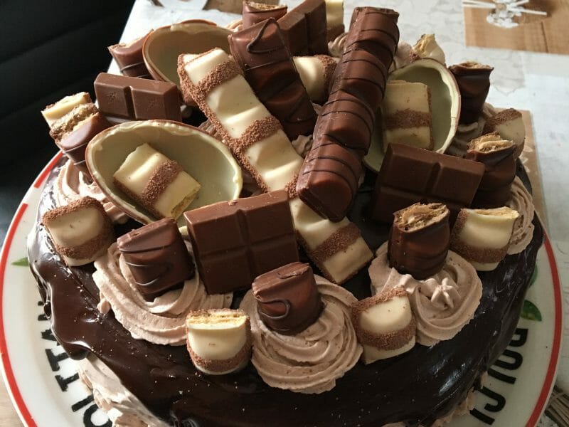 Cliquez pour zoomer ! Layer cake Kinder Bueno Thermomix par violette_1