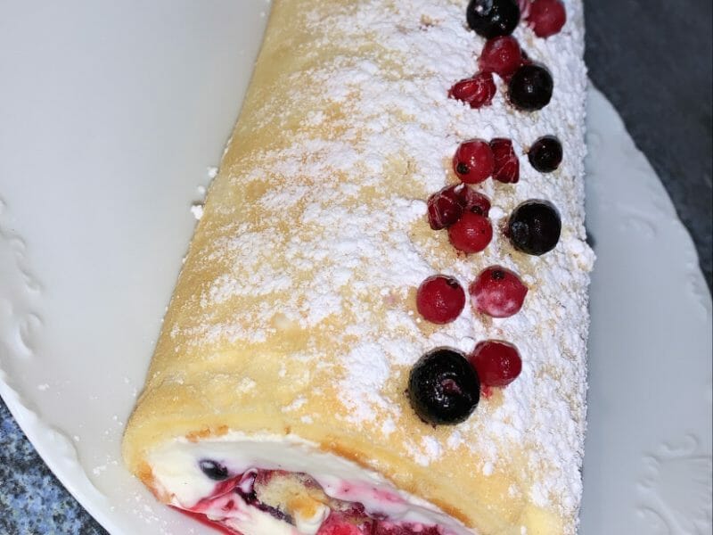 Cliquez pour zoomer ! Fraisier roulé Thermomix par fatfatt