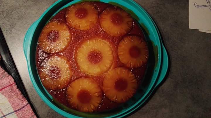 Cliquez pour zoomer ! Gâteau renversé à l’ananas Thermomix par Natacha3311