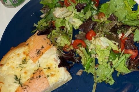 Cliquez pour zoomer ! Pizza au saumon et sauce kiri Thermomix par marine_127