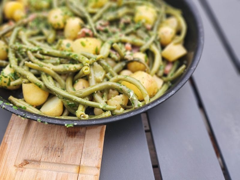 Cliquez pour zoomer ! Pommes de terre et haricots verts à l’ail et au persil Thermomix par jlrethore