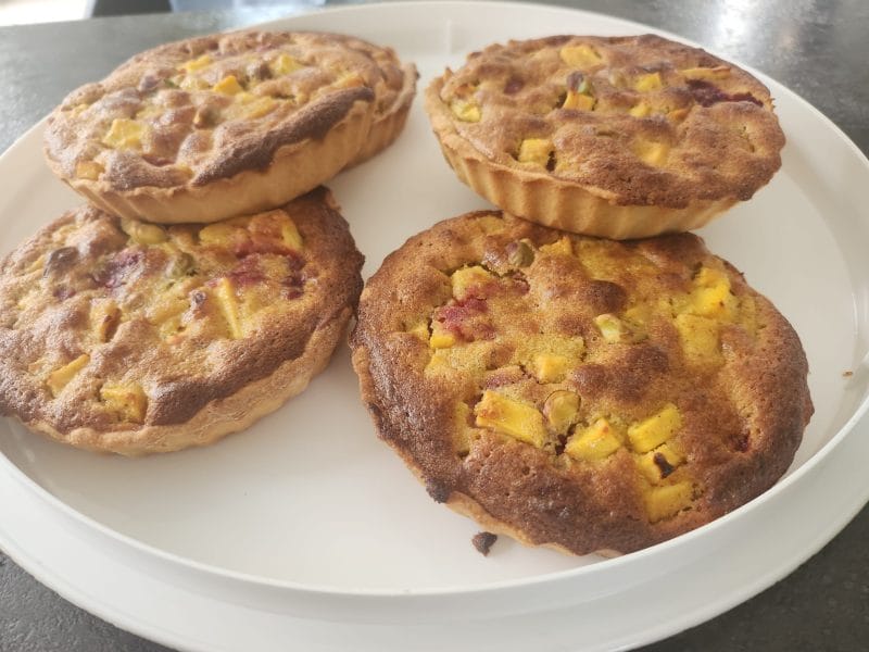 Cliquez pour zoomer ! Tartelettes amandine pistache mangue Thermomix par jlrethore
