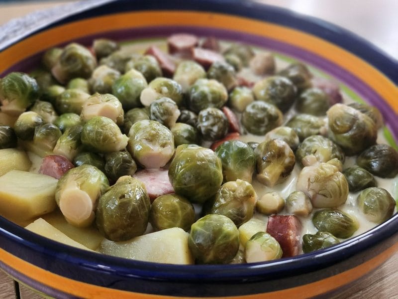 Cliquez pour zoomer ! Potée de choux de Bruxelles Thermomix par jlrethore