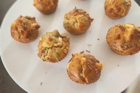 Cliquez pour zoomer ! Mini muffins au jambon et olives vertes Thermomix par jlrethore