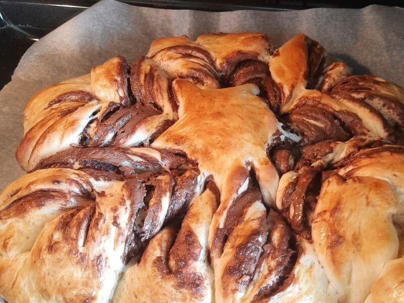 Cliquez pour zoomer ! Brioche étoilée au Nutella Thermomix par alexandra03