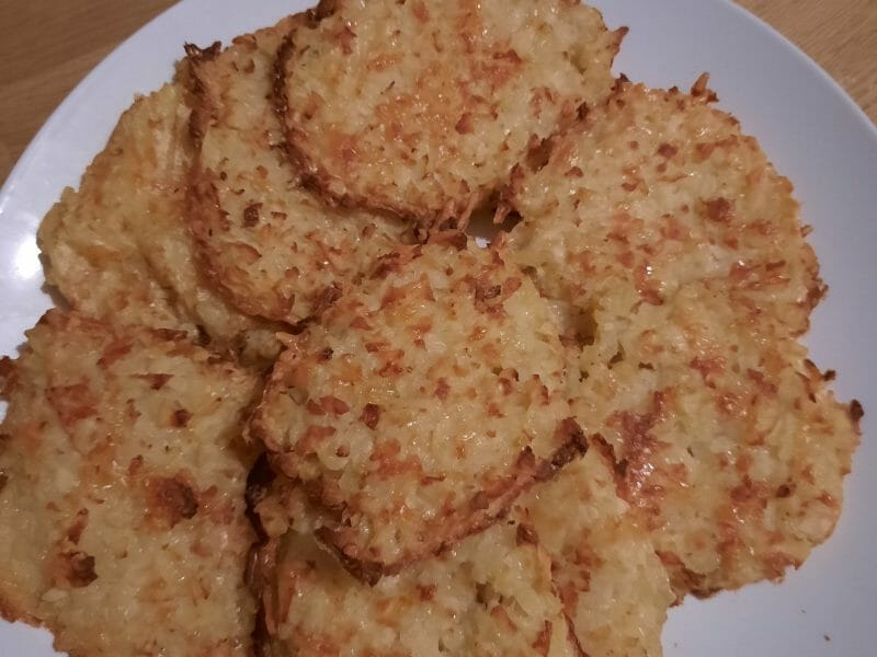Cliquez pour zoomer ! Galettes de pommes de terre au four Thermomix par alexandra03