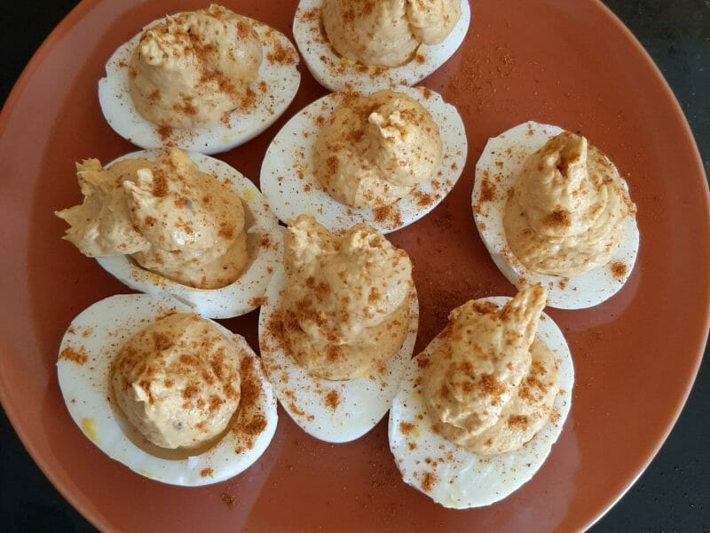 Cliquez pour zoomer ! Oeufs mimosa Thermomix par sophie33210