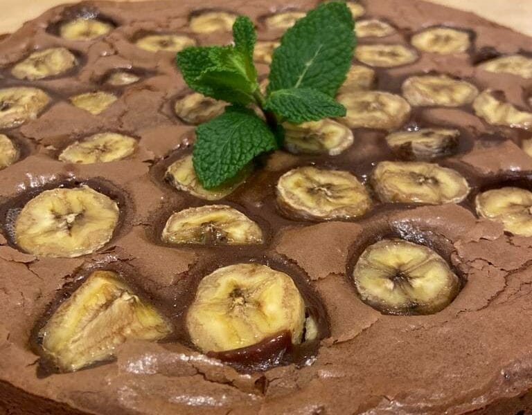Cliquez pour zoomer ! Brownie fondant choco-banane Thermomix par #chacha
