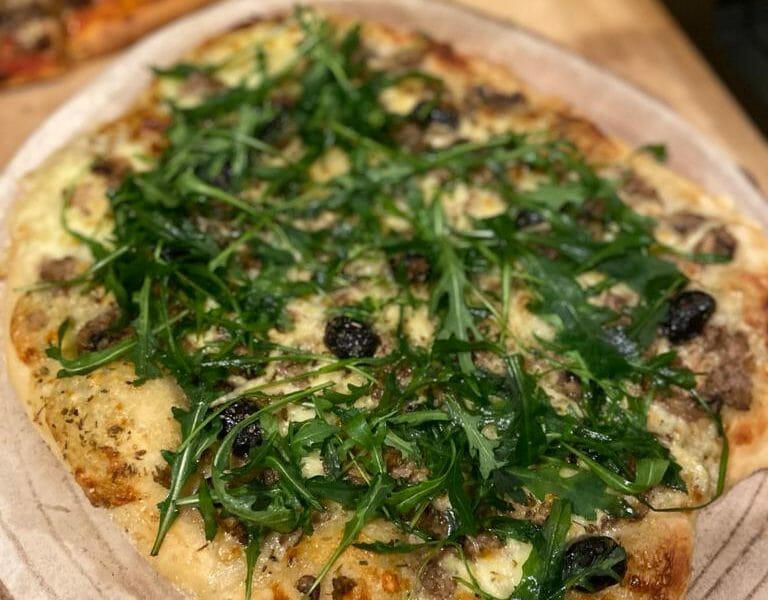 Cliquez pour zoomer ! Pizza blanche aux champignons Thermomix par #chacha