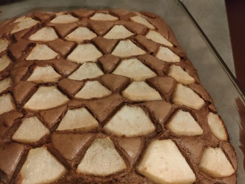 Cliquez pour zoomer ! Brownies aux poires Thermomix par #chacha