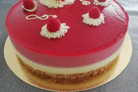 Cliquez pour zoomer ! Bavarois aux framboises Thermomix par aurelia356