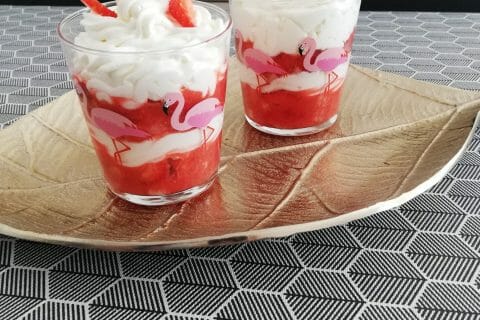 Cliquez pour zoomer ! Tiramisu aux fraises en verrines Thermomix par aurelia356