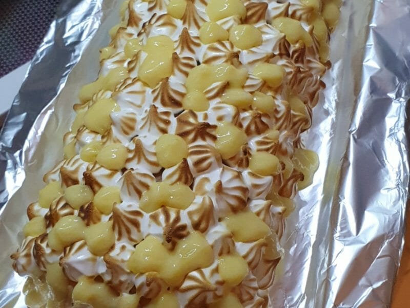 Cliquez pour zoomer ! Bûche au citron meringuée Thermomix par priscilla_82