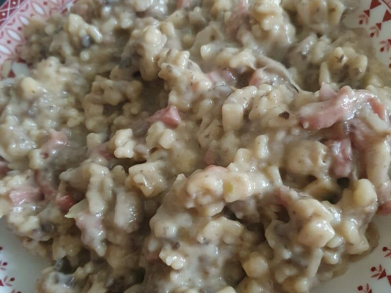 Cliquez pour zoomer ! Risotto de crozets et champignons Thermomix par flore62