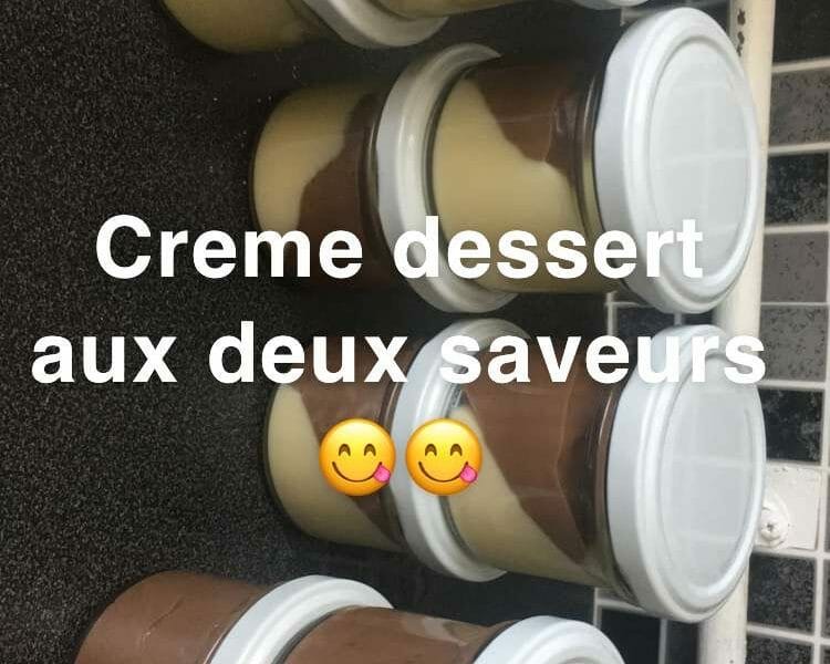 Cliquez pour zoomer ! Crème dessert au deux saveurs Thermomix par ummismail27