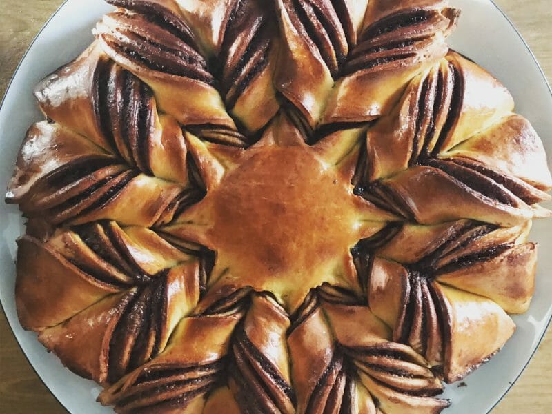Cliquez pour zoomer ! Brioche étoilée au Nutella Thermomix par marine_131