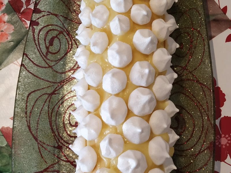 Cliquez pour zoomer ! Bûche au citron meringuée Thermomix par isabelle30