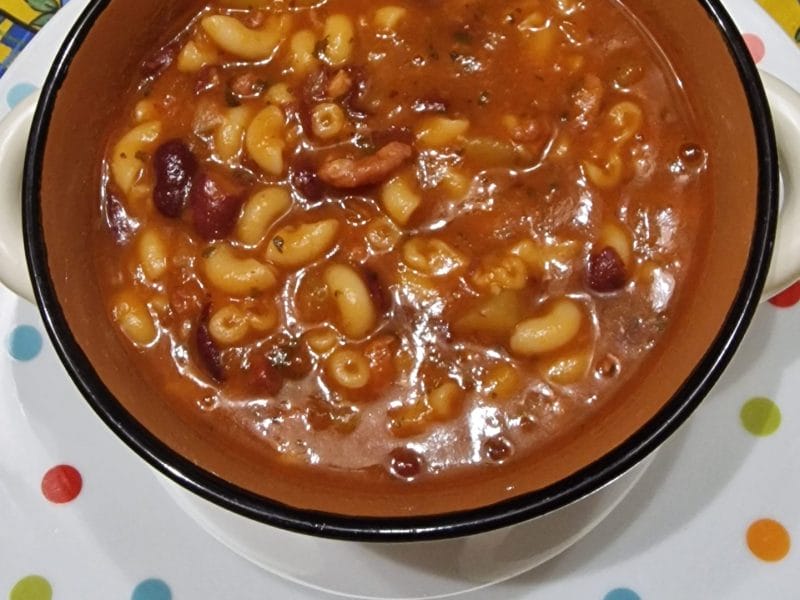 Cliquez pour zoomer ! Soupe aux haricots rouges et coquillettes Thermomix par chrisdaless