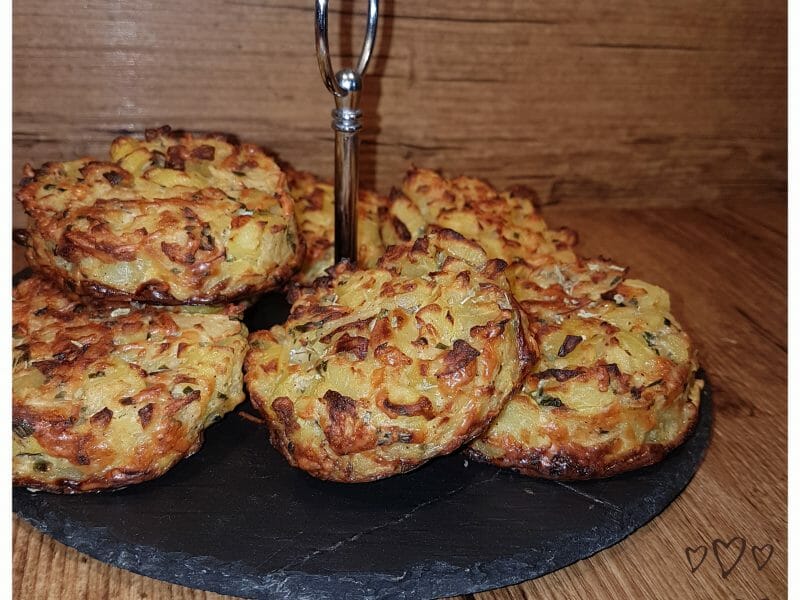 Cliquez pour zoomer ! Galettes de pommes de terre au four Thermomix par Insta: kiki_cuisine_connect