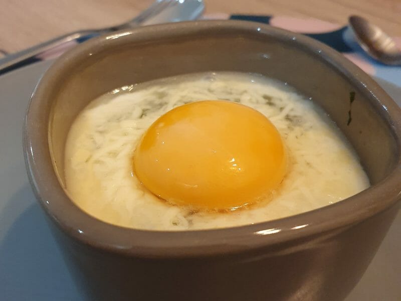 Cliquez pour zoomer ! Oeufs cocotte épinards et chorizo Thermomix par marine_132