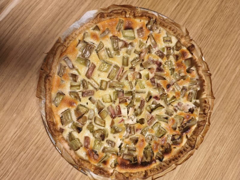 Cliquez pour zoomer ! Tarte à la rhubarbe Thermomix par nathaliecramilly