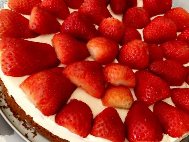 Cliquez pour zoomer ! Tarte aux fraises sans cuisson Thermomix par sansan2407