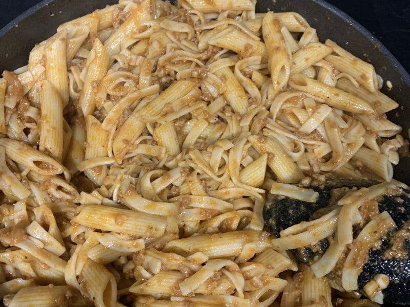 Cliquez pour zoomer ! Farfalle aux chipolatas Thermomix par ckolma