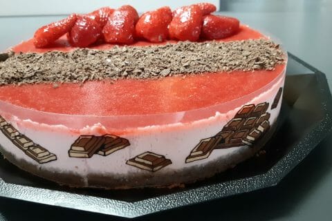 Cliquez pour zoomer ! Bavarois aux fraises Thermomix par micalora