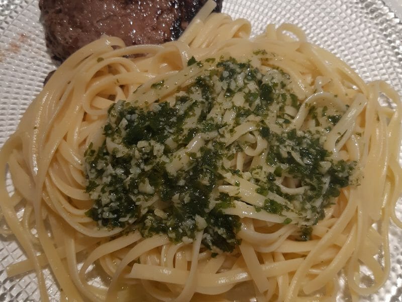 Cliquez pour zoomer ! Spaghetti à l’ail et à l’huile d’olive Thermomix par micalora