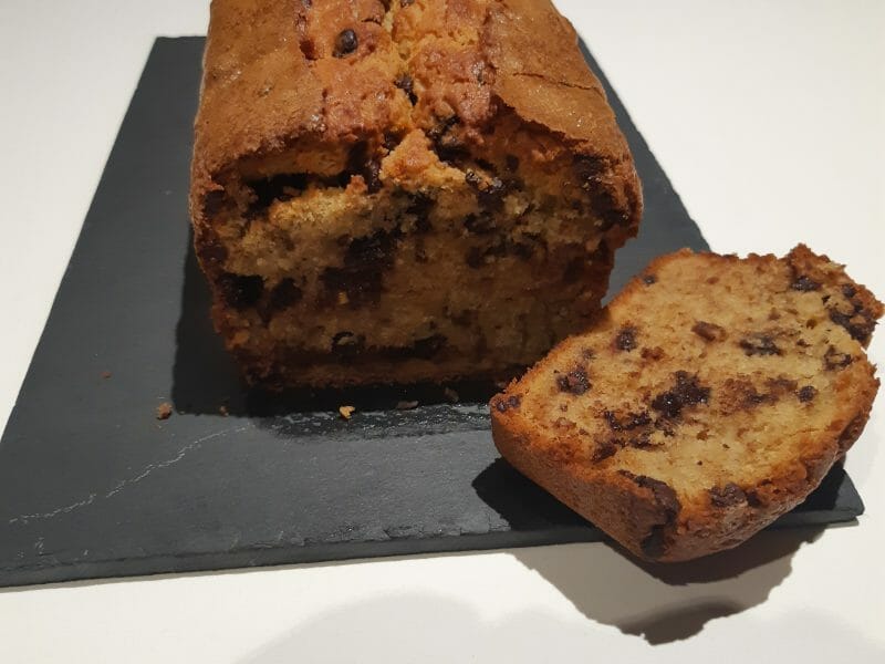 Cliquez pour zoomer ! Cake banane et pépites de chocolat Thermomix par micalora