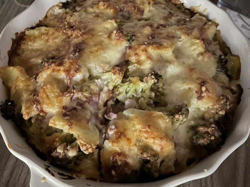 Cliquez pour zoomer ! Gratin de pommes de terre et brocolis Thermomix par Amélie. Co