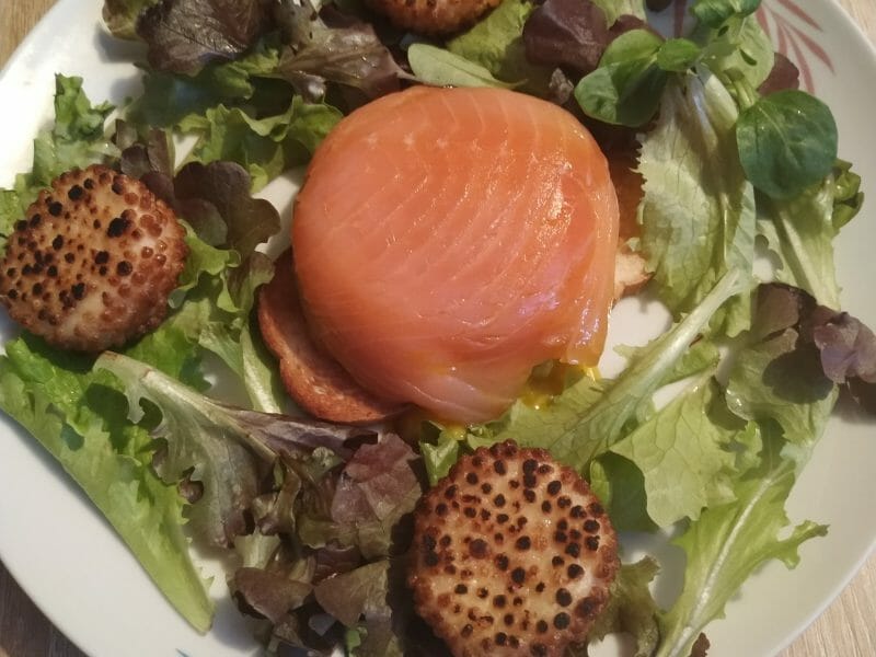 Cliquez pour zoomer ! Dôme de saumon cœur fondant Thermomix par Élodie