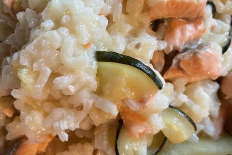 Cliquez pour zoomer ! Risotto courgettes saumon Thermomix par deborah_30