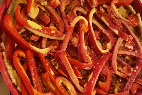 Cliquez pour zoomer ! Quiche poivrons et chorizo Thermomix par deborah_30
