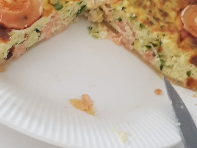 Cliquez pour zoomer ! Quiche saumon et courgettes Thermomix par Samjov