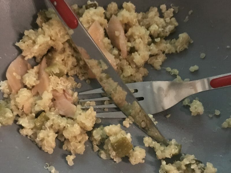 Cliquez pour zoomer ! Risotto de quinoa, courgettes et saumon Thermomix par nanou97419