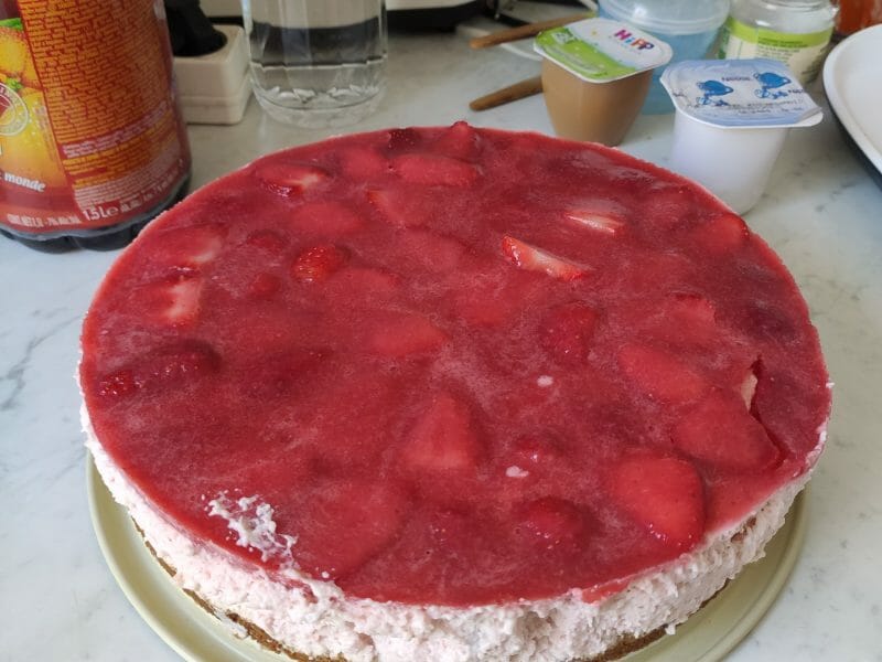 Cliquez pour zoomer ! Bavarois aux fraises Thermomix par isabelle_94