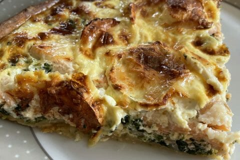 Cliquez pour zoomer ! Tarte épinards, saumon et chèvre Thermomix par audric1808