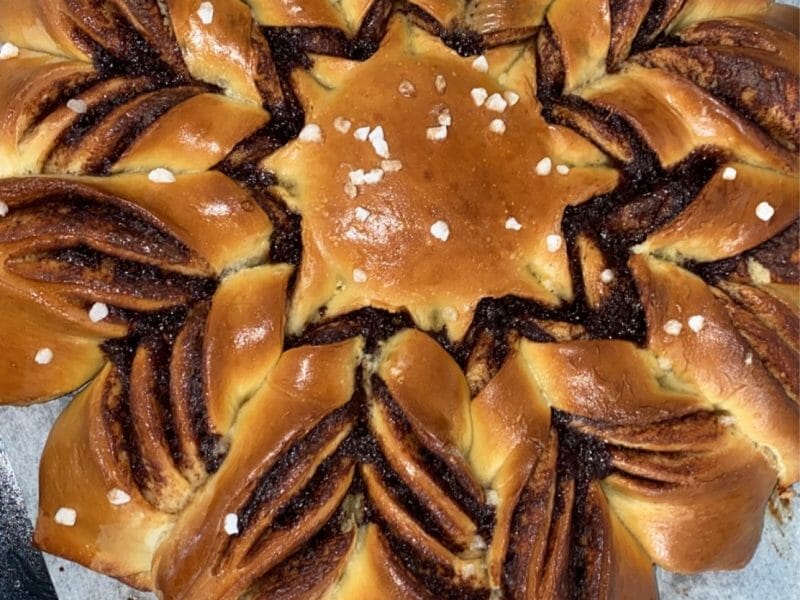 Cliquez pour zoomer ! Brioche étoilée au Nutella Thermomix par fiona_3