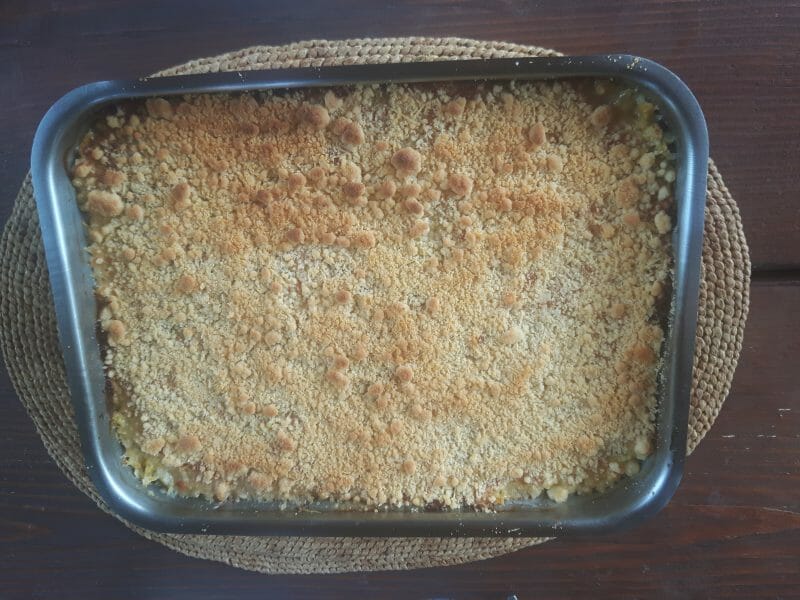 Cliquez pour zoomer ! Crumble poulet, courgettes et parmesan Thermomix par Piki
