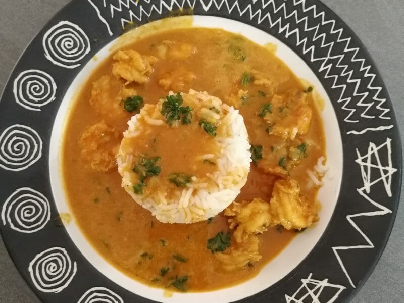 Cliquez pour zoomer ! Curry de crevettes au lait de coco Thermomix par zuzanna