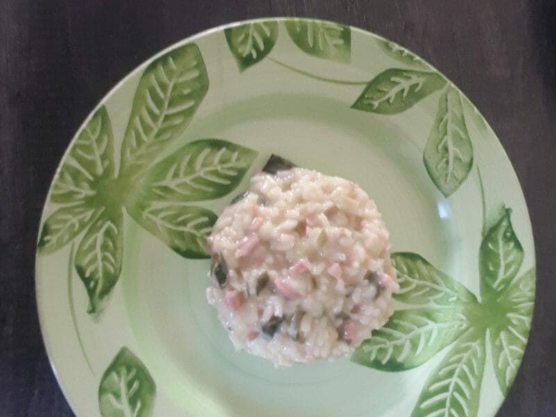 Cliquez pour zoomer ! Risotto poireaux et lardons Thermomix par geurzet