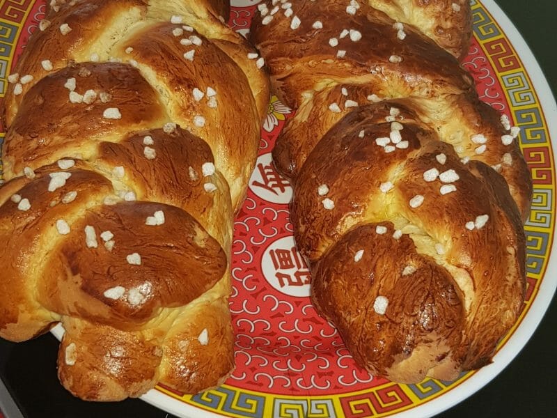 Cliquez pour zoomer ! Brioche tressée à la mie filante Thermomix par lithana69