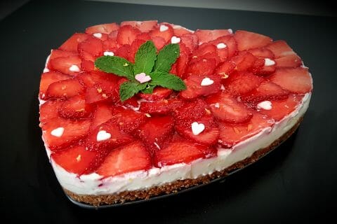 Cliquez pour zoomer ! Tarte aux fraises sans cuisson Thermomix par titeritale