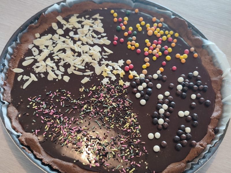 Cliquez pour zoomer ! Tarte tout chocolat Thermomix par fannotte1