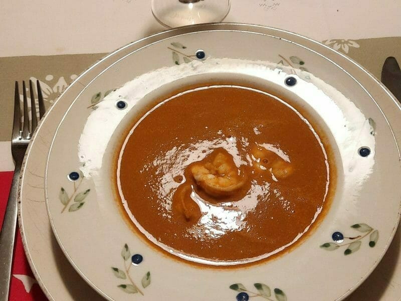 Bisque de crevettes au Thermomix Cookomix