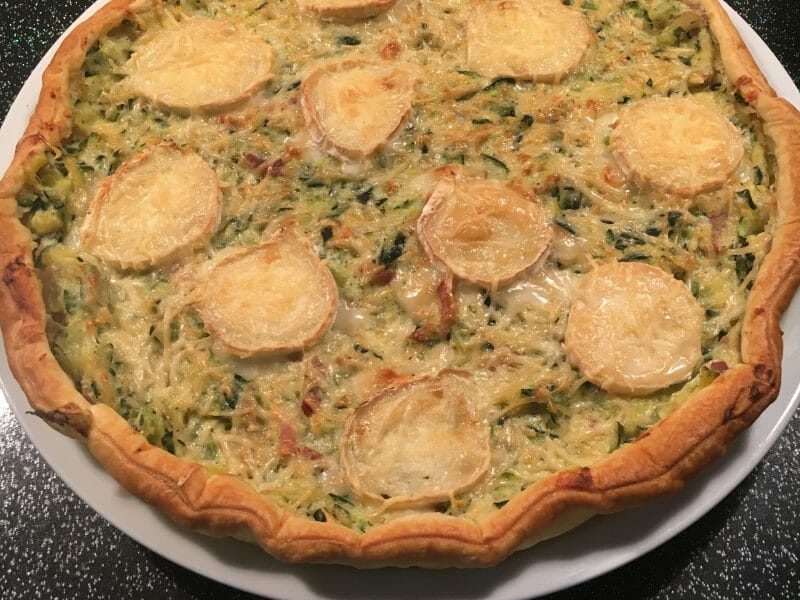 Cliquez pour zoomer ! Tarte courgette, jambon & chèvre Thermomix par maho